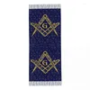 Ethnic Clothing Freemasonry Symbol Tassel Scarf Women Soft Masonic Shawls Wraps Ladies Winter Scarves