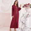 Roupas étnicas Eid Djellaba Abaya Dubai Turquia Árabe Longo Vestido Muçulmano Sedoso Paquistão Islam Marroquino Kaftan Vestidos de Casamento de Noite