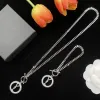 Conjunto de collar de pulsera para mujer Pendientes de plata de diseñador Pulseras de diamantes Pendientes de aro de amor Collares de cadena Plata 925 Regalo de fiesta de lujo para mujer con caja 2311221D