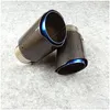 Silenziatore Lucido In Fibra di Carbonio Per Akrapovic Terminali di Scarico Consigli Auto Er Styling1 Pz Consegna di Goccia Cellulari Moto Parti di Sistema Dhpax