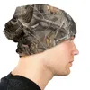 Boinas personalizadas de camuflagem real de árvore real chapéus de gorro desleixado homens homens góticos chumbo de moda de moda de hip hop gorrosas gorro para esqui ao ar livre