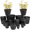 Planters Pots 20-300 pièces 15 tailles de plastique cultiver des pots de pépinière maison jardin sacs de plantation pour légumes fleurs plante conteneur Sta207H