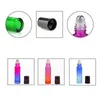 Botellas de vidrio con rodillo de aceite esencial de 10 ml Botellas de color degradado con bolas de acero inoxidable Roll on Bottle Perfecto para aceite esencial perf Trdc