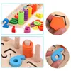 Nauka zabawek Dzieci Drewniane Montessori Naucz się liczyć liczby kształt geometryczny Dopasowanie dziecka Wczesna edukacja Nauczanie