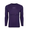 Herr t-shirts Spring Autumn New Men's Long Sleeve T-shirt Gym Sports Fitness Tight Montering Kläder snabb torkning av andningsbar elastisk basskjorta J231121