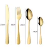 Geschirr-Sets, Edelstahl-Besteck, Messer, Gabel und Löffel-Set, klassischer Stil für Zuhause, El Dining