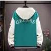 Jaquetas masculinas Coreano Casual Jaqueta Com Capuz Outono Camisa de Beisebol Masculina Harajuku High Street Moda Roupas Masculinas Casaco de Botão de Alta Qualidade 231121