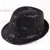 Cappelli da festa Cappello da jazz Paillettes glitter Cappellini da cowboy Gioco di ruolo Prop Performance Costume Donna Uomo Lucido Perline Spettacolo di danza Hip Hop 231122