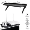 Hooks Adjustable TV Screen Top E Rack Media Box Router Shelf Home OrganizerShelf Computer Monitor Desktop Storag