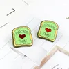 Broches Matcha Toast Gebak Liefde Emaille Mode Broche Cake Shop Chef Paar Sieraden Denim Kleding Rugzak Badge Gift