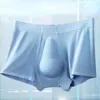 Mutande Modal Vita media Intimo da uomo Latex Borsa a forma di U Antibatterico Cavallo basso Culotte Pene grande Boxer Sexy Traspirante