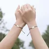 Link Bracelets 2pcs 약속 친구 플래티넘 도금 한 부부 자매 자매 어머니 어린이 팔찌를위한 우정 선물