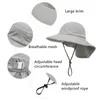 Berets Kinder Sommer Sonnenhüte Große Krempe Schal Für Jungen Mädchen Outdoor Caps Dünne Atmungsaktive Mesh Eimer Strand