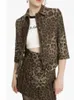 Robes de travail 2023 tempérament femmes manteau léopard ample décontracté automne taille haute jupe mode 2 pièces robe.