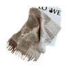 Loewees Scarf Designer Fashion Luxury Top Quality Rowe Shawl Jacquard autunt and Winter Fashion Temperament温かいタッセルカシミアスカーフ