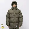 Parkas pour hommes Wtaps doudoune poitrine lettre broderie hiver chaud coupe-vent imperméable homme femme mode WTAPS manteau à capuche J231121