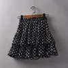 Skirts Women Chiffon Floral All-match Fluffy Cake Short Skirts Summer Korean Ladies High Waist Mini Skirt For Women 230422