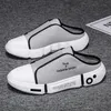 Sandaler Spring Korean Version Mens Shoes Breattable Lazy White Social Casual Board Baotou Slippers 230421