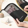 Kosmetiska väskor Kvinnor Fashion Bag Makeup Brush Case Holder Travel Waterproof Stand-Up Foldbar Cup med dragkedja