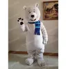 Il più nuovo costume della mascotte dell'orso bianco Carnevale unisex vestito Natale festa di compleanno Festival all'aperto vestire oggetti di scena promozionali per donne uomini