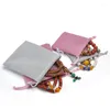 Pochettes à bijoux 20 Pcs/Lot velours dentelle cordon sac paquets pour cadeau assorti petit doux 16x12 cm
