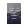 Paneelhangende posters Verticaal Great Things Neever Comefromcomfortzones Wall Art Canvas Doth posters