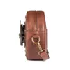 Sacs de taille Rock Style Unisexe Horloge Motif Ronde Épaule Sac À Main Marron Femme Goutte B005