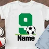 T-Shirts Aile T Shirt Futbol Doğum Günü Özel Adı Tasarım Futbol Gömlek Çocuk Formaları Çocuk Daddy Mommy Futbol Gömlek Futbol T-Shirt 230422