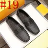 36 Model Nya designer Loafers för män Pig Suede Round Toe Solid Slip-On Business Men Luxurious Dress Shoes Free Frakt Storlek 38-47