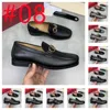 13 Style Designer tofflor män kvinnor loafers skor äkta läder sandaler lyxklänning skor hästbit halv drag metall kedja sko kohud toffel storlek 38-45