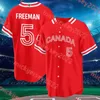 Jared Young 2023 WBC Canada Baseball JerseyDasan Brown Jacob Robson Owen Caissie 23 Denzel Clarke 27 Tyler O'Neill 63 Andrew Albers Maillots cousus sur mesure pour jeunes hommes