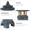 Tuindecoraties Decoratieve zonne-verlichting Buiten Pagode Lantaarn Standbeeld Chinese Zen-accessoires Japanse sculptuur Aziatische Japanse stijl