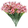 Fleurs décoratives 8 pièces Bouquet mariage Faux artificiel Para Mujer intérieur bricolage
