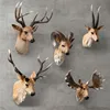 MGT American Realistic Deer Head Wall Hanging Animal Head Harts Pendant Home Decoration Store Wall Hanging Gift T200703216T