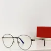 Nuevo diseño de moda gafas ópticas 0405 redondo K marco dorado forma retro estilo simple y elegante gafas versátiles con caja que puede hacer lentes recetados