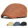 BERETS SPRING SOMMER MESH SBOY CAPS BREACHABLE CASIAL utomhus basker Flat Ivy Hats Fashion Solid Caps 230421