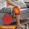 Leg Massagers Electric Red Light Knee Pad Infrared Heating Physiotherapy Joint Vibration Massage Elbow Massager Arthritis Pain Relief 230422