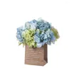 Decorative Flowers Hydrangea Head Artificial Flower Home Decoration Headdress Wedding Hand Holding Road Lead Wall Fake