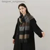 Scarves High Quality 100% Wool Scarf Men Thick Plaid Soft Warm Women Wrs Classic Business Muffler Winter Popular Tassel Shl MaleL231122