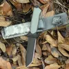 Kampingowe noże łowieckie wojsko ustalone nóż taktyczny ustalone ostrze dla ABS 12C27 Uchwyt zewnętrznego ostrza do polowania i przetrwania EDC narzędzie do armii bojowej armii