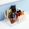Aufbewahrungsboxen Lippenstiftbehälter Langlebiger klarer Make -up -Organizer mit Gitterkosmetikbox für Eyeliner -Bürsten