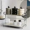 Garrafas de armazenamento jarro de cerâmica criativa com tampa de velas de vela redonda acessórios para casa decoração de doces de mesa s3j7
