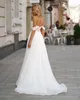 Boho plage mariée cultivé robes De mariée 2024 3D fleur perlée Robe De mariée dentelle Appliques une ligne Robe De mariée