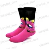 Erkek Çoraplar 1 Çifti S Harajuku Sonbahar Kadın Erkek SOCKS Karikatür Kişilik Kaykay Çorapları Anime Orta Tüp Pamuk UNISEX SOCKS T231122