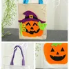 Borse portaoggetti Borsa tote portatile Multiuso Caramelle di Halloween Grande capacità Tela da imballaggio Regalo di zucca per la festa del festival TS2