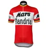 Kan worden aangepast Cycling Jersey Mars Flandria Retro Blue Bike Clothing Wear Riding MTB Road Ropa Ciclismo Cool Nowgonow274F