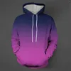 Sweats à capuche pour hommes doux hommes sweat à manches longues mode décontracté 3D imprimé à capuche cordon de serrage poche pull pull haut orteil maison pantoufle