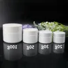 20g 30g 50g Glass Jar White Porcelain Cosmetic Jars with Inner PP liner Cover for Lip Balm Face Cream Ajpbi