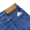 デザイナー刺繍女性秋のジーンズファッションストレートパンツカジュアルスタイルルーズズボン卸売ブランド