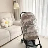 Stroller onderdelen accessoires muggen Net Baby Stroller Trolley Accessories Zipper Type Vliegbescherming Kinderen Crib Zomer Mesh Voer Volledig deksel 230421